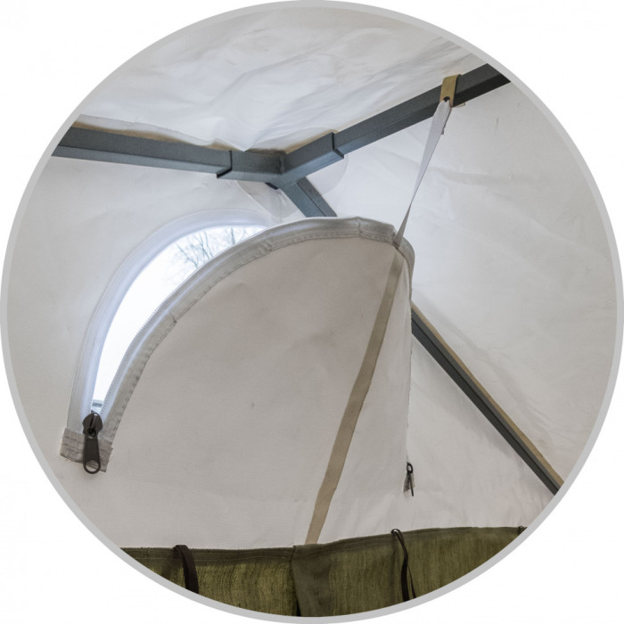 Палатка сварщика Митек Профи 2,0х2,0 (ПВХ+брезент)