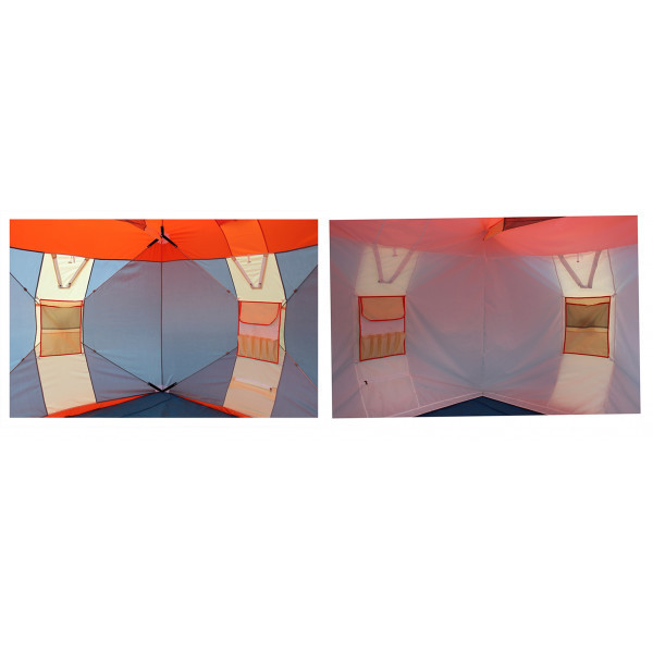 Нельма Куб-2 Люкс палатка для зимней рыбалки с внутренним тентом