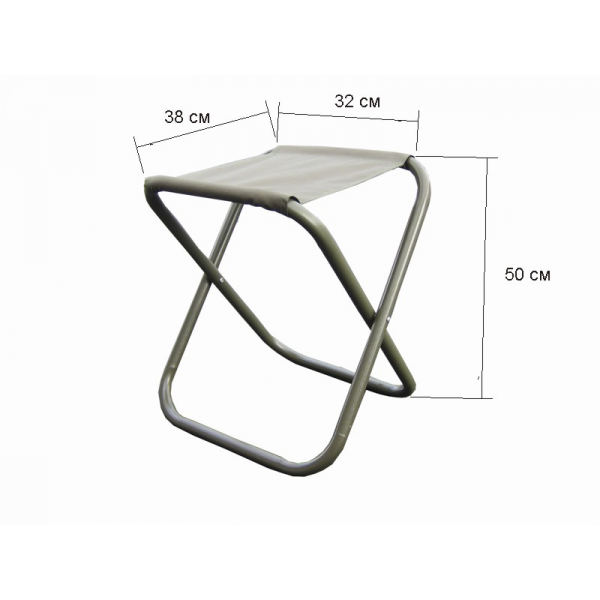 Стул складной большой без спинки