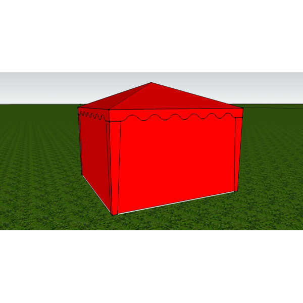 Стенка глухая 2,5х2,0 (к беседке 2,5х2,5 и 5,0х2,5)