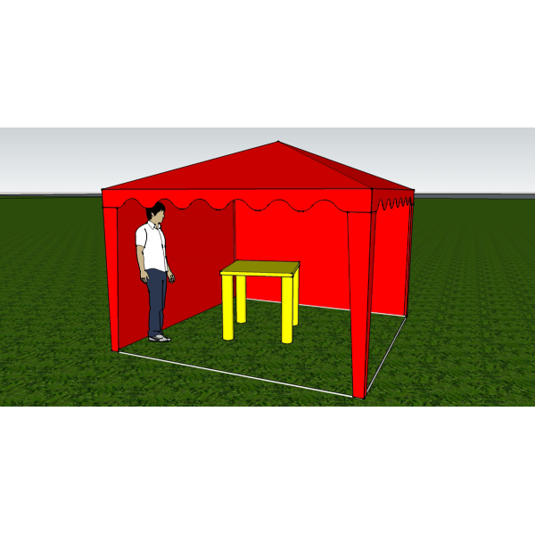 Стенка глухая 2,5х2,0 (к беседке 2,5х2,5 и 5,0х2,5)