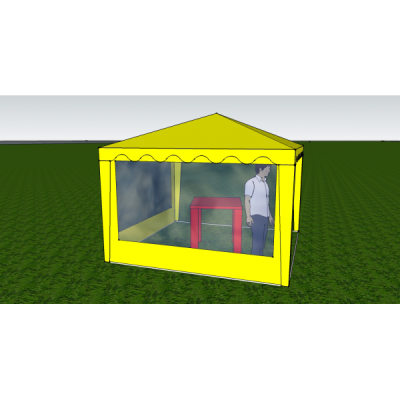 Стенка с окном 2,0х2,0 (к беседке 6 граней)