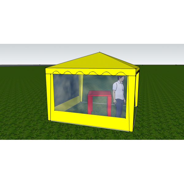 Стенка с окном 2,5х2,0 (к беседке 2,5х2,5 и 5,0х2,5)