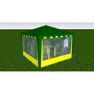 Стенка с окном 3,0 х 2,0 (к беседке 3,0х3,0 и 6,0х3,0)