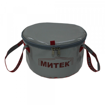 Ведро Митек с крышкой Ø 30 см. H-20 см. (серое)