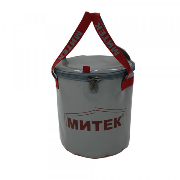 Ведро Митек с крышкой Ø 30 см. H-30 см. (серое)