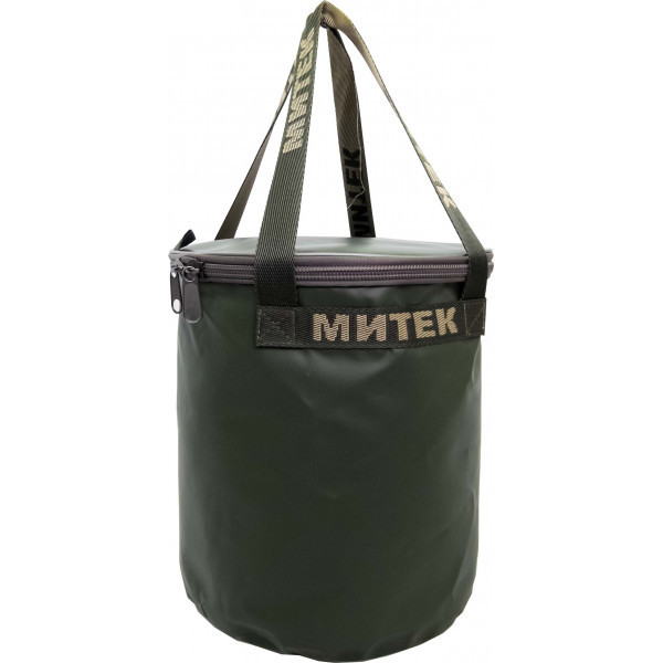 Ведро Митек с крышкой Ø 30 см. H-30 см.(хаки)