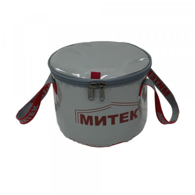 Ведро Митек с крышкой Ø 40см. H-40см. (серое)