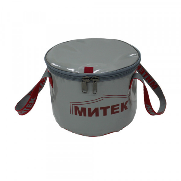 Ведро Митек с крышкой Ø 40см. H-40см. (серое)