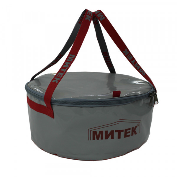 Ведро Митек с крышкой Ø 50 см. H-20 см. (серое)