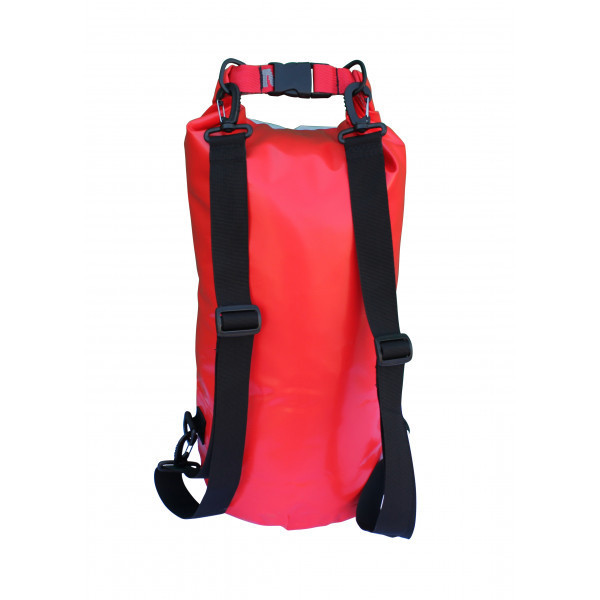 Герморюкзак Митек 15л (Ø 22см Н-40см) (серо-красное)