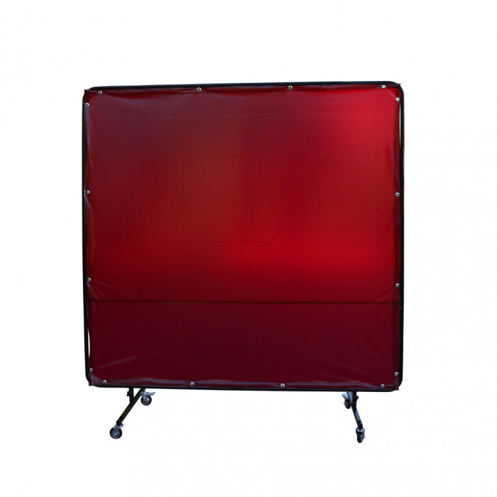 Экран защитный мобильный Митек 1,8х1,8 (Пленка ПВХ 0,4) красная