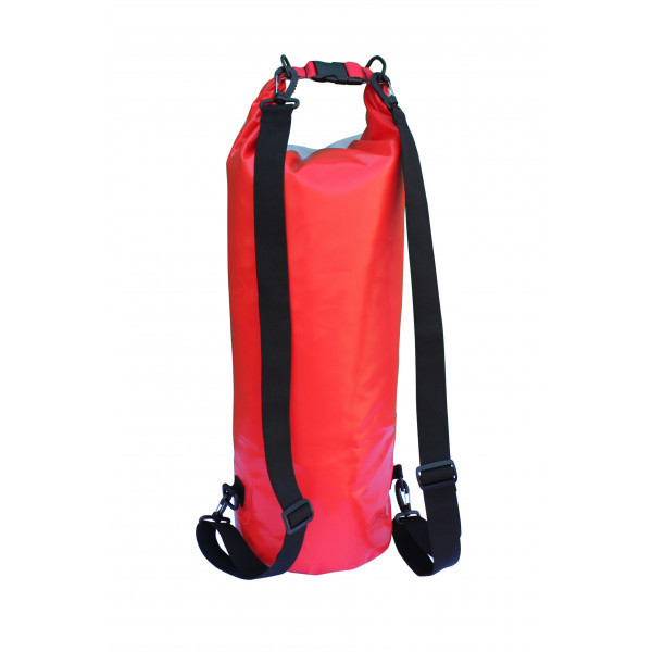 Герморюкзак Митек 20л (Ø 22см Н-53см) (серо-красное)