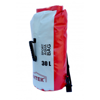 Герморюкзак Митек 30л (Ø 26см Н-57см) (серо-красное)