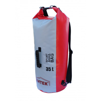 Герморюкзак Митек 35л (Ø 28см Н-57см) (серо-красное)