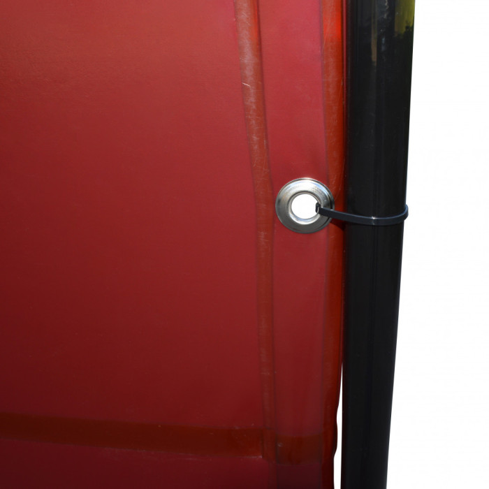 Экран защитный мобильный Митек 2,5х1,95 (Пленка ПВХ 0,4) красная