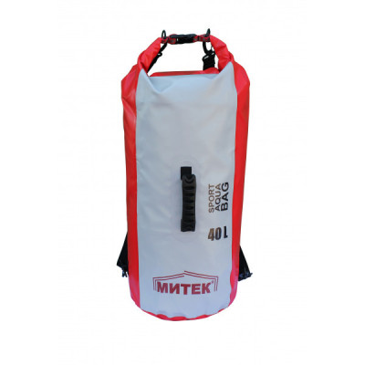 Герморюкзак Митек 40л (Ø 30см Н-57см) (серо-красное)