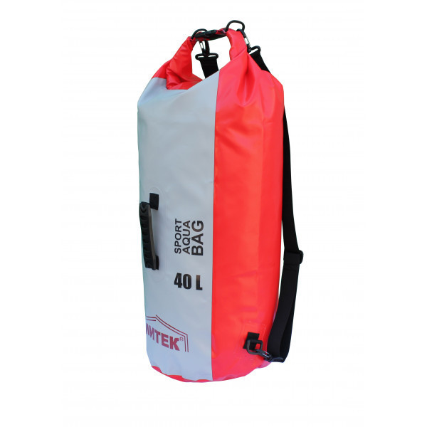Герморюкзак Митек 40л (Ø 30см Н-57см) (серо-красное)