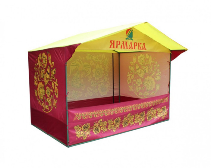 Торговая палатка с логотипом «Домик» 3 х 2 из квадратной трубы 20х20 мм
