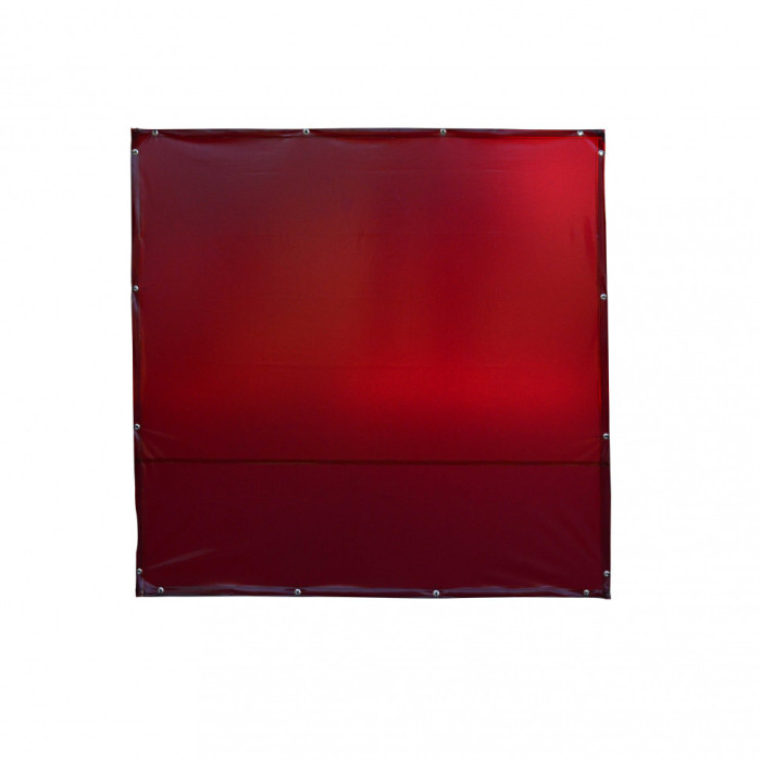 Штора защитная Митек 1,74х1,74 (Пленка ПВХ 0,4) красная