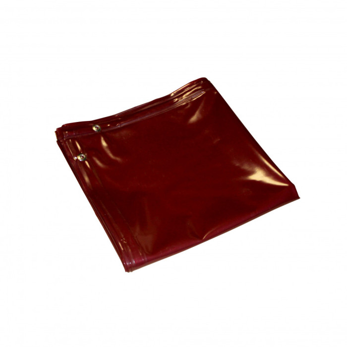 Штора защитная Митек 1.94 х 1.88 м. (Пленка ПВХ 0,4) красная