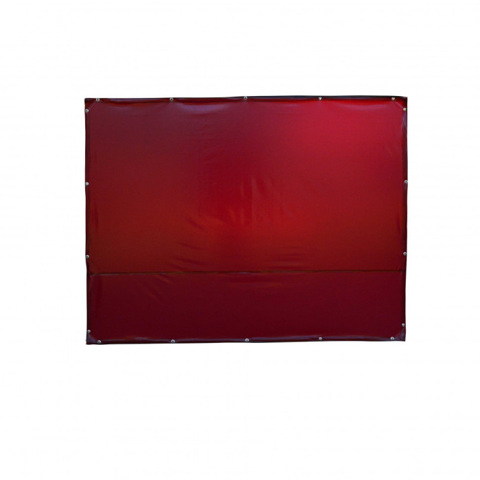 Штора защитная Митек 2.44 х 1.88 м. (Пленка ПВХ 0,4) красная